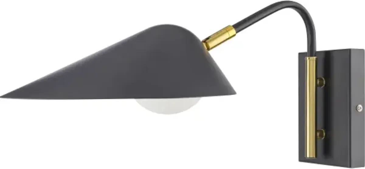 Hallas HLS-001 10"L x 9"W x 18"H Wall Sconce