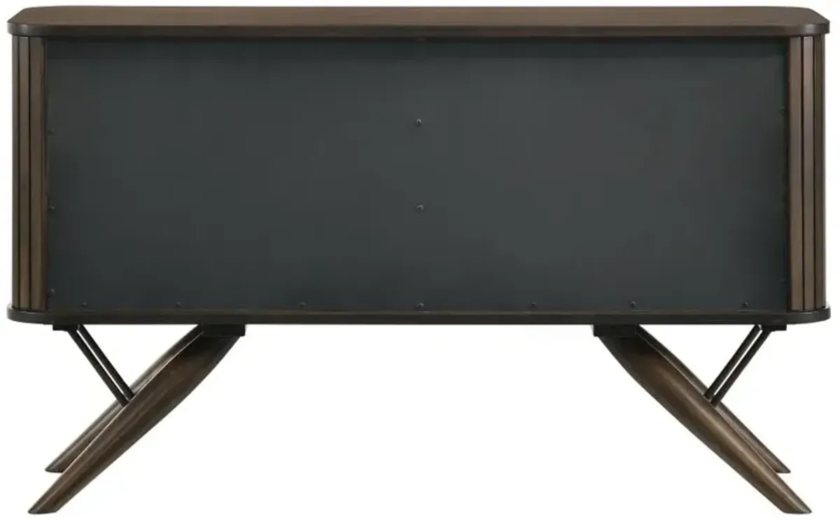 Aaliyah 2-Door Rectangular Server Dark Walnut