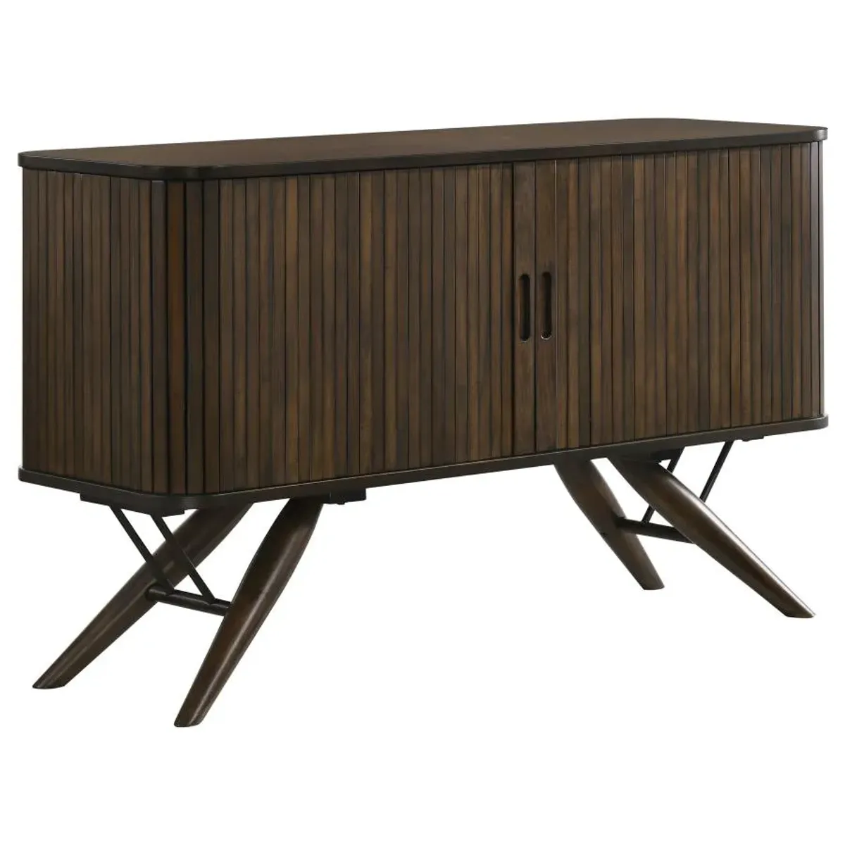 Aaliyah 2-Door Rectangular Server Dark Walnut