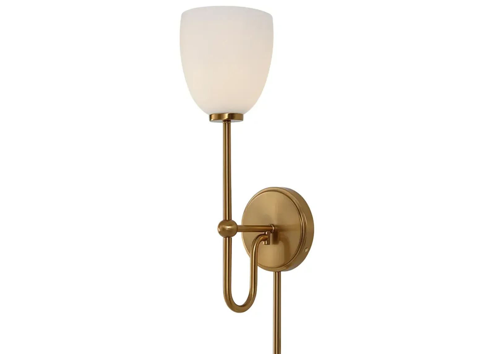 Trophy 1 Light Brass Sconce