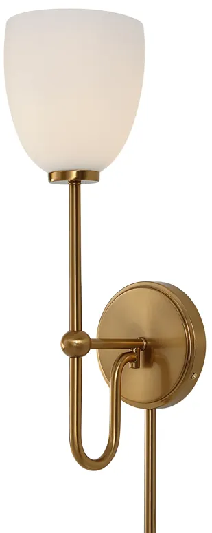 Trophy 1 Light Brass Sconce