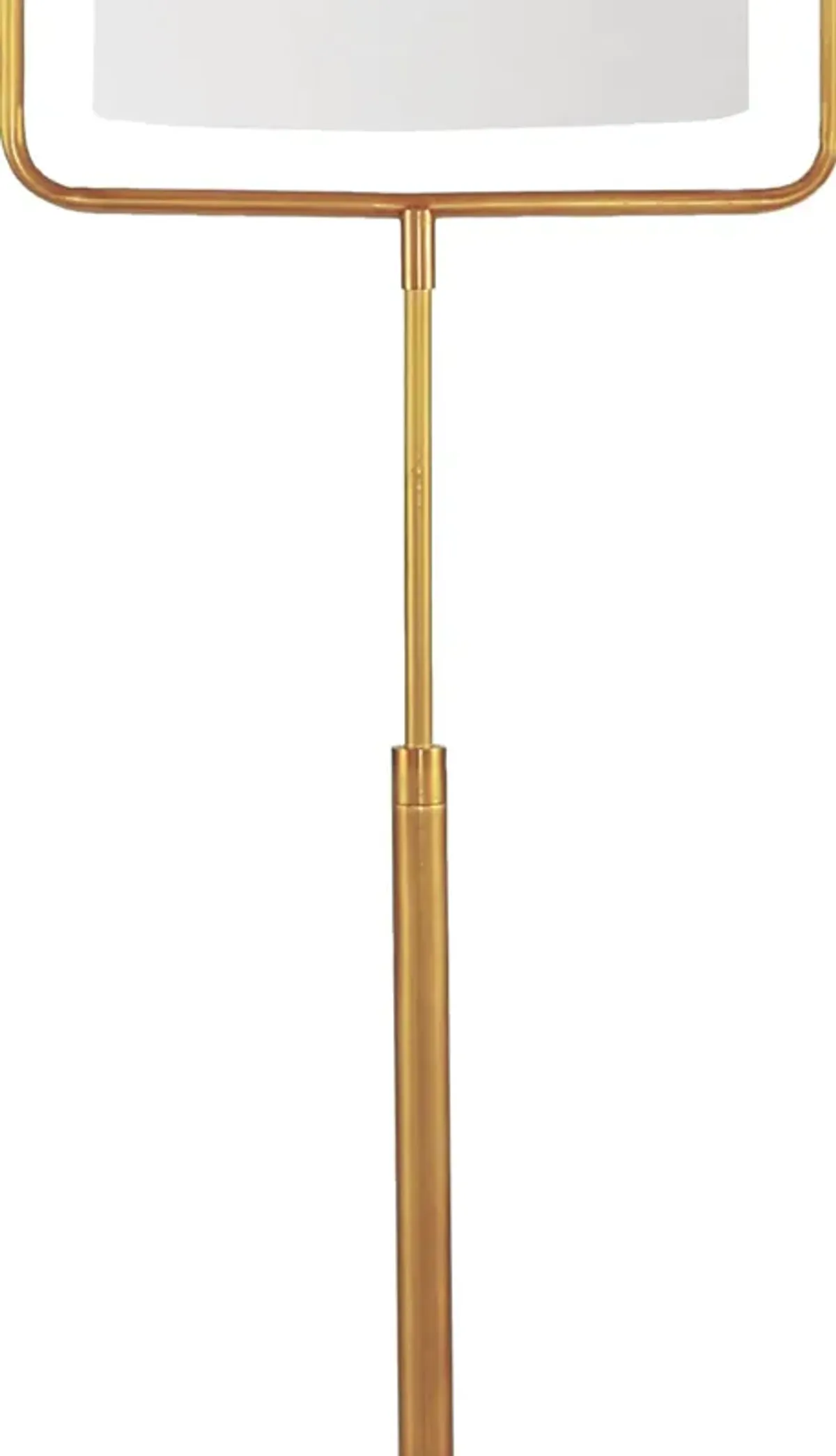 Geo Rectangle Floor Lamp (Natural Brass)