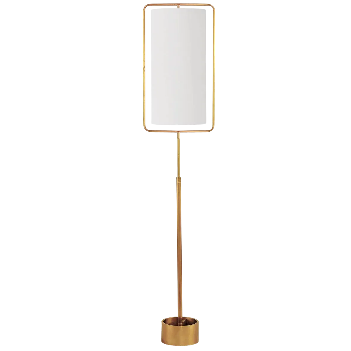 Geo Rectangle Floor Lamp (Natural Brass)