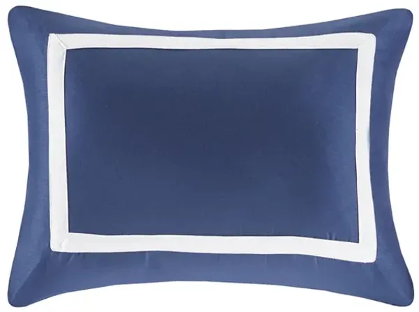 Madison Park Heritage Navy 8 Piece Comforter and Quilt Set Collection