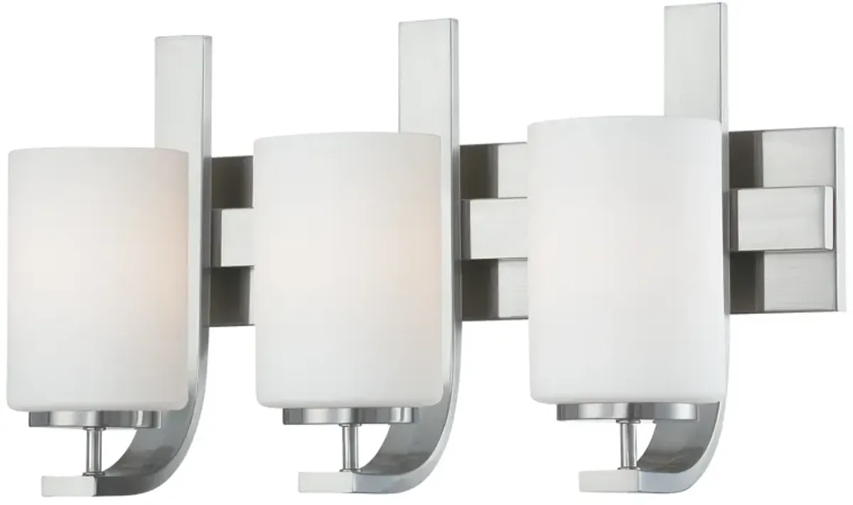 Pendenza 20" Wide 3-Light Vanity Light - Brushed Nickel