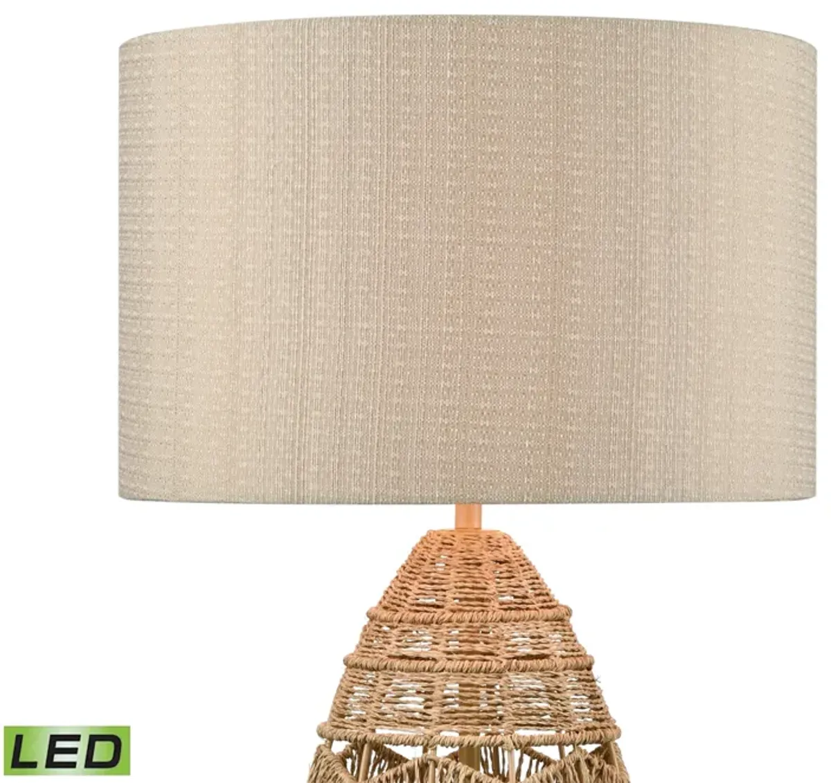 Husk 25'' High 1-Light Table Lamp - Natural - Includes LED Bulb