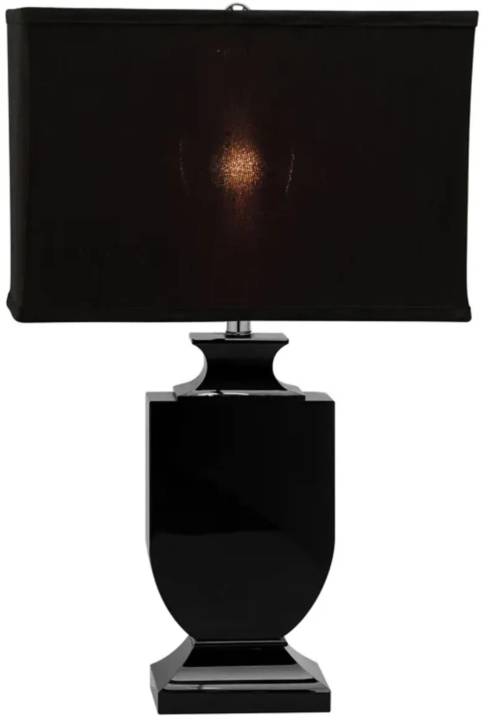 Darcy 23.5-Inch H Black Crystal Urn Lamp