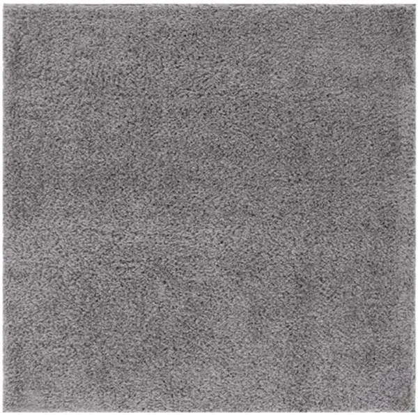 LINDSAY SHAG 560 Grey 6'-7' X 6'-7' Square Square Rug