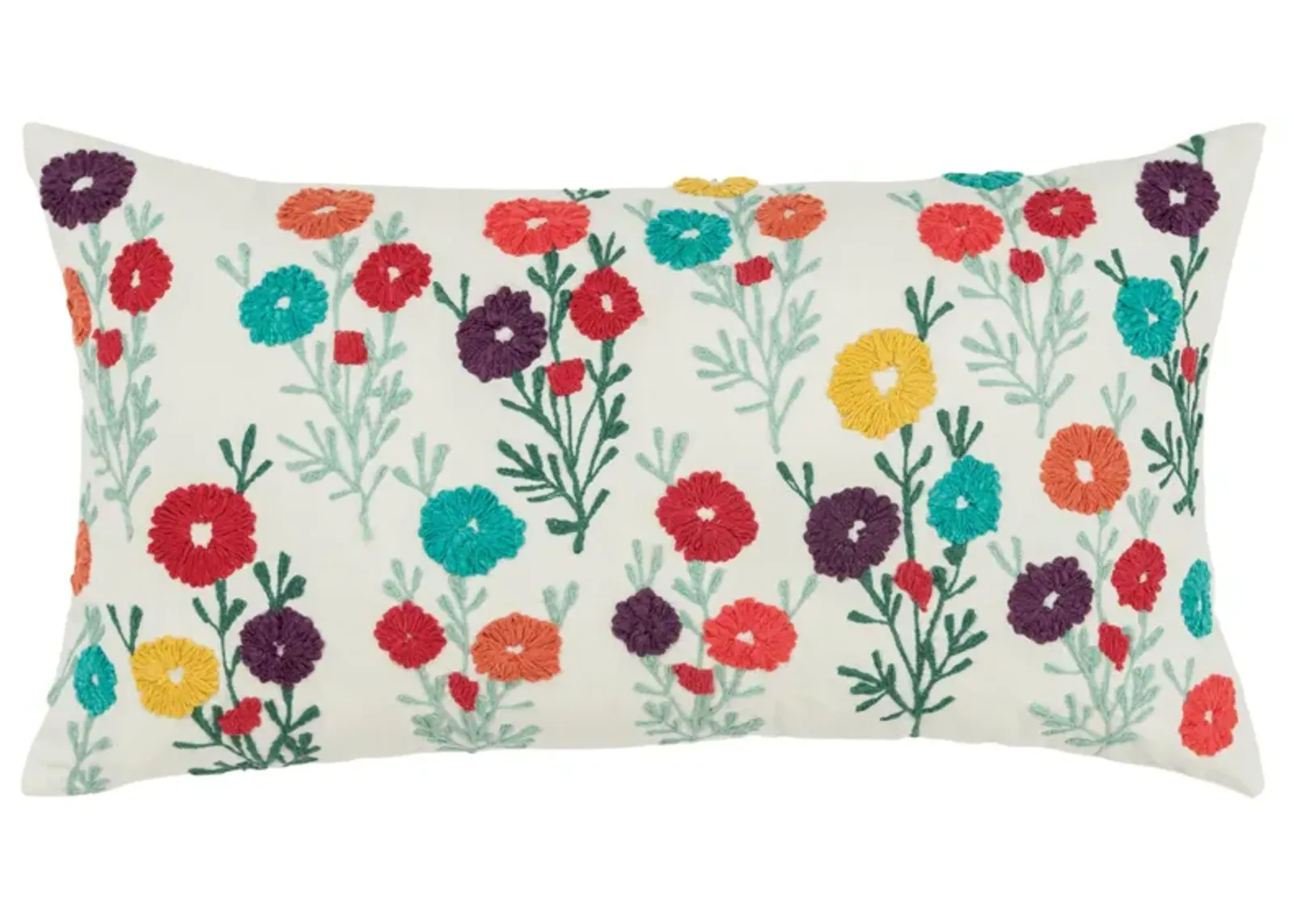 Floral Red Pillow