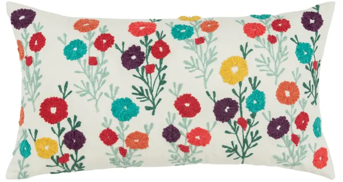 Floral Red Pillow