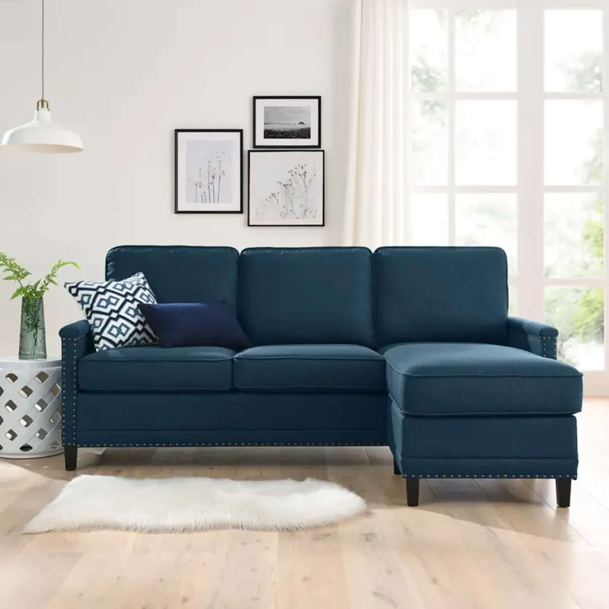 Ashton Upholstered Fabric Sectional Sofa