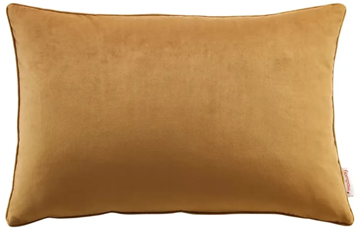 Enhance 24" Lumbar Performance Velvet Throw Pillow