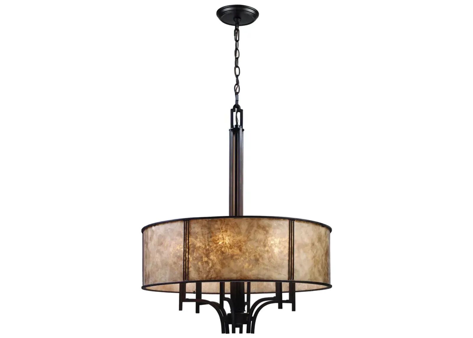 Barringer 24" Wide 6-Light Chandelier - Aged Bronze