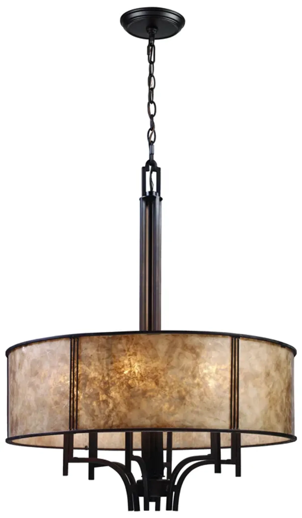 Barringer 24" Wide 6-Light Chandelier - Aged Bronze