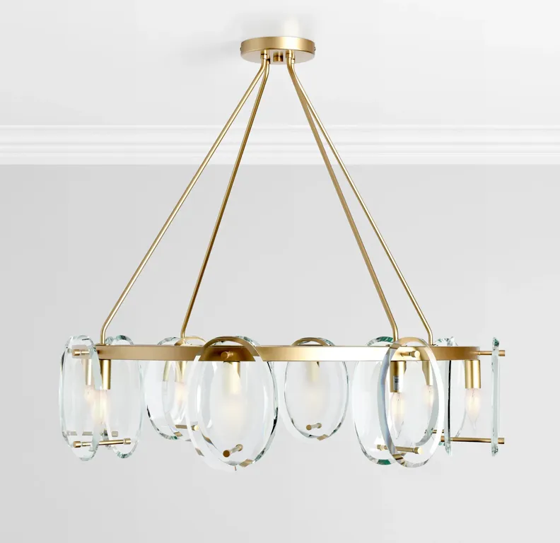 Gina 8-Light Gold Chandelier