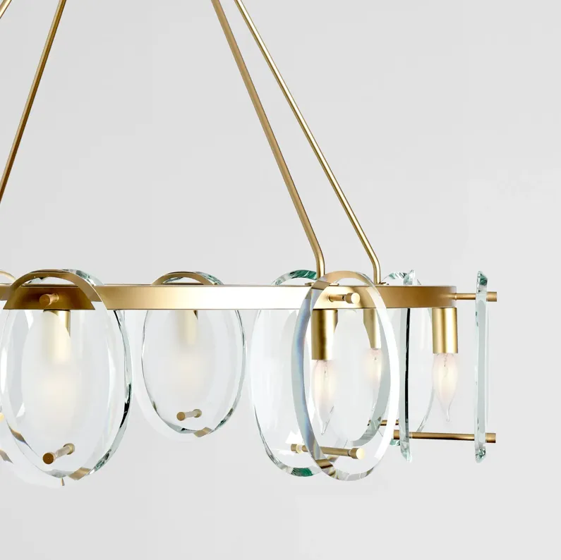 Gina 8-Light Gold Chandelier