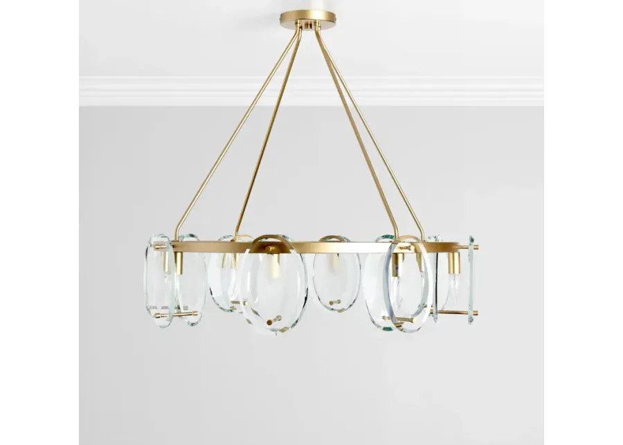 Gina 8-Light Gold Chandelier