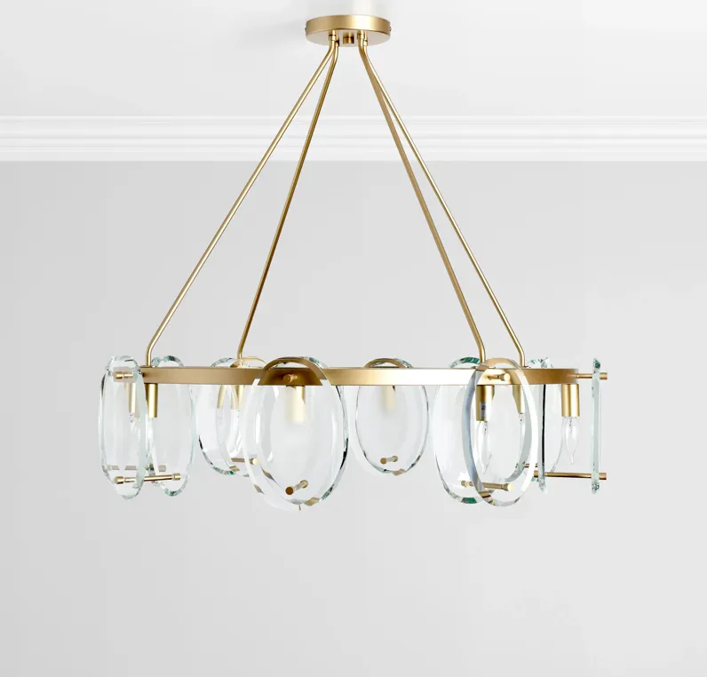 Gina 8-Light Gold Chandelier