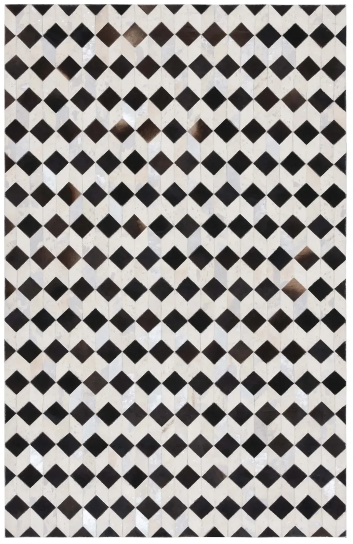 STUDIO LEATHER Hand Woven 4' x 6' area rug