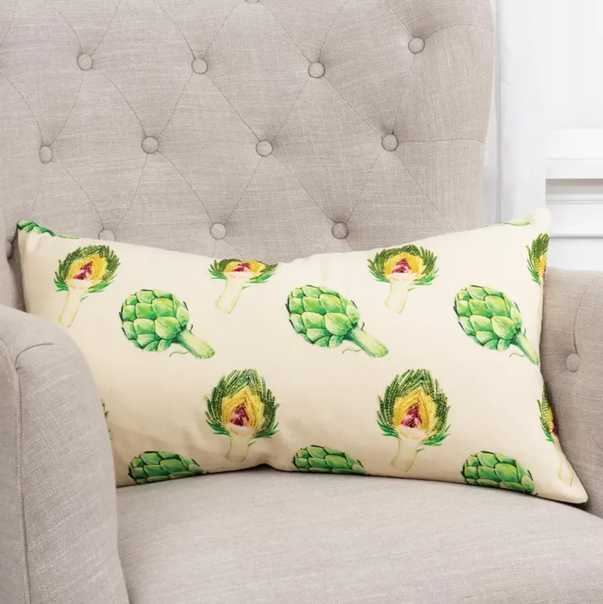 Artichoke Ivory  Pillow