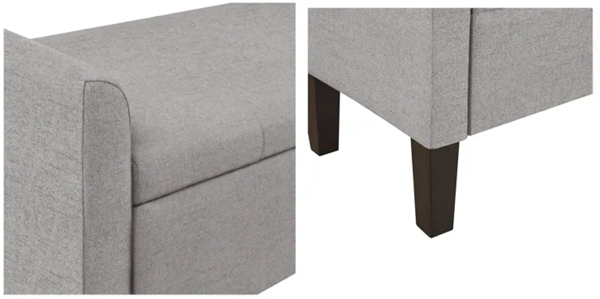 Flip-top Upholstered Storage Bench