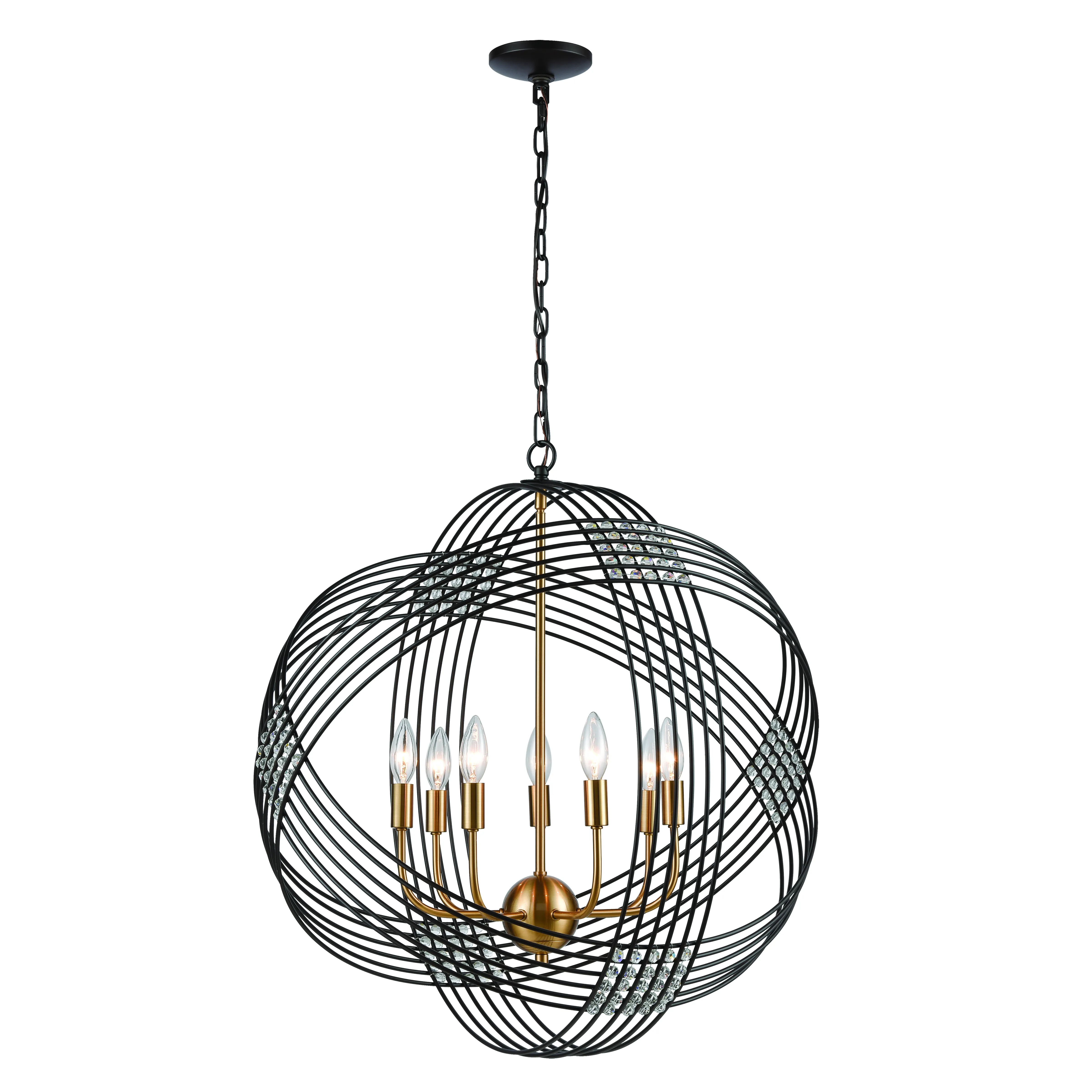 Concentric 26" Wide 7-Light Chandelier - Oil Rubbed Bronze