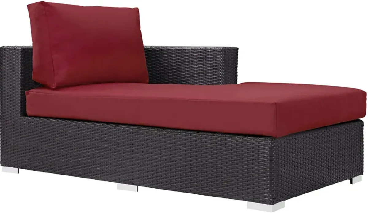 Convene Outdoor Patio Fabric Right Arm Chaise