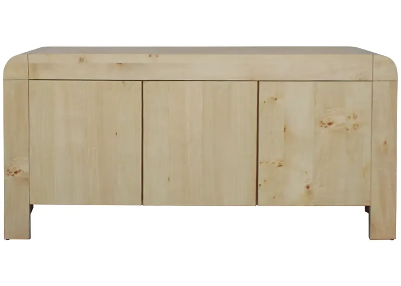 60" Burl Wood Sideboard, Natural