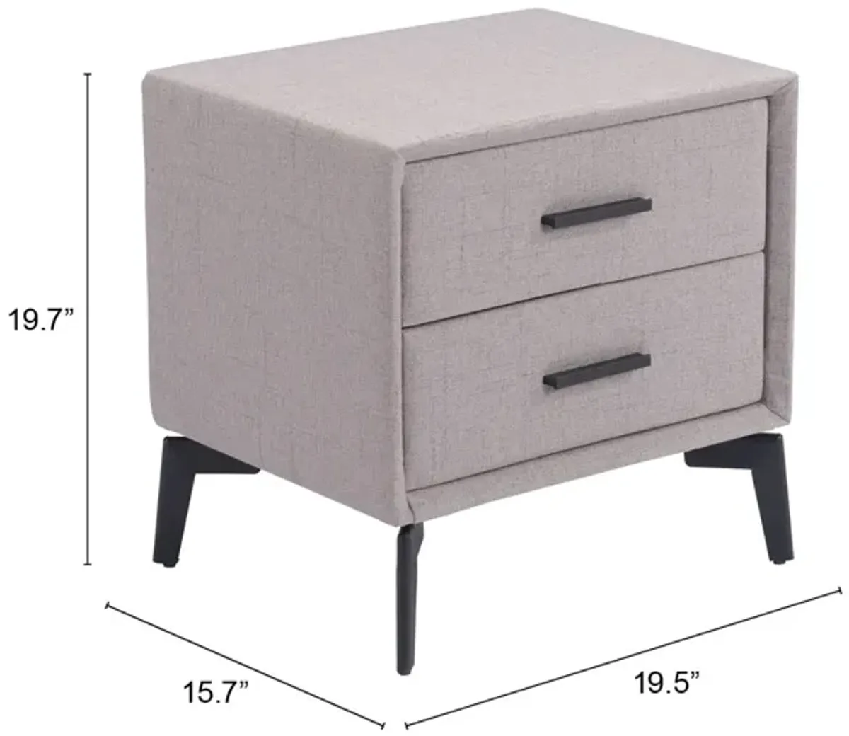 Halle Side Table Gray