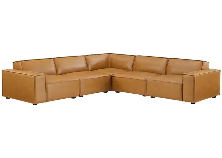 Restore 5-Piece Vegan Leather Sectional Sofa