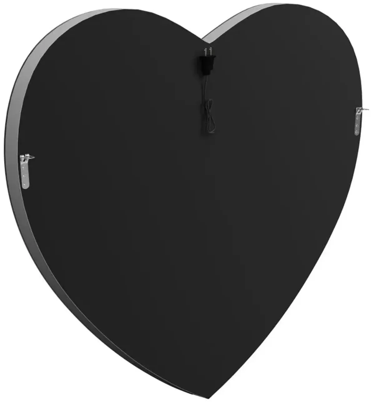 Aiko Heart Shape Wall Mirror Silver