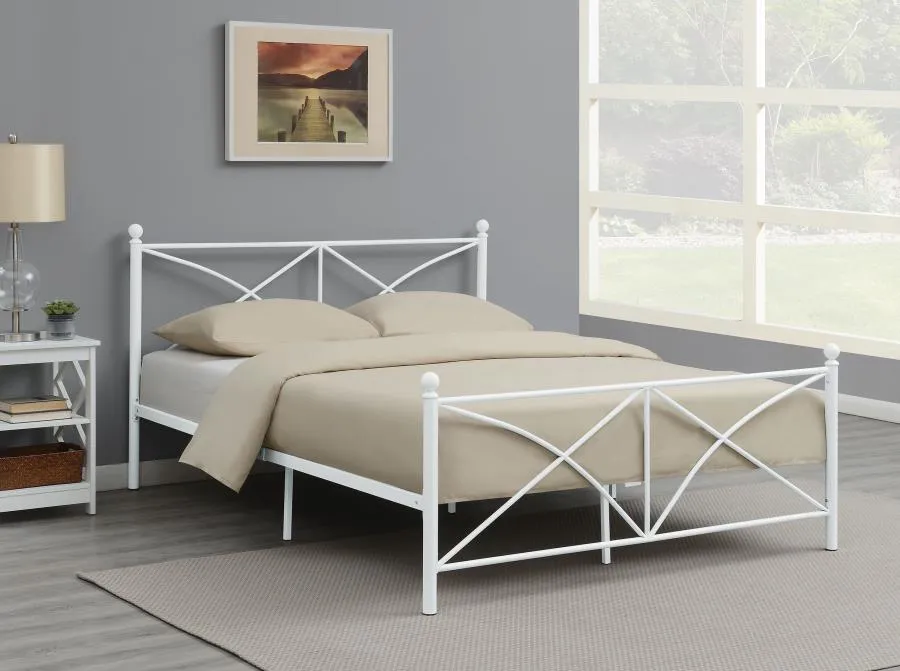 Hart Queen Platform Bed White