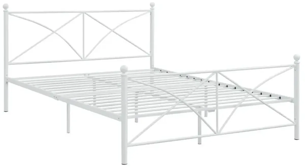 Hart Queen Platform Bed White