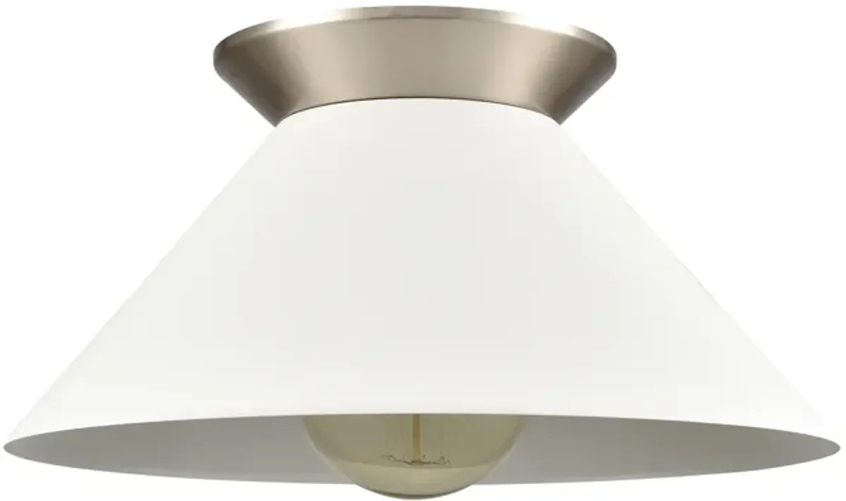 Cavendish 16'' Wide 1-Light Semi Flush Mount - Brushed Nickel