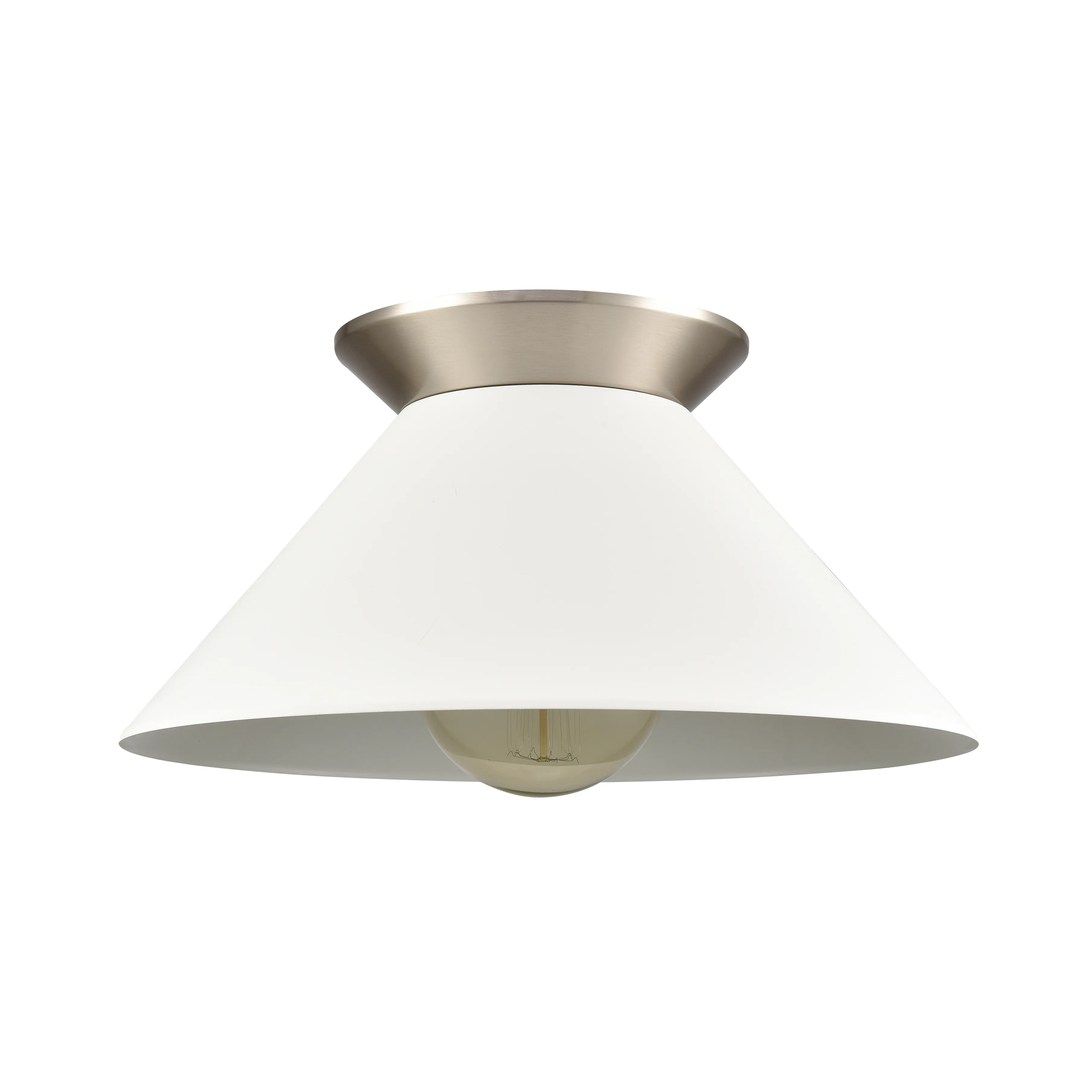 Cavendish 16'' Wide 1-Light Semi Flush Mount - Brushed Nickel