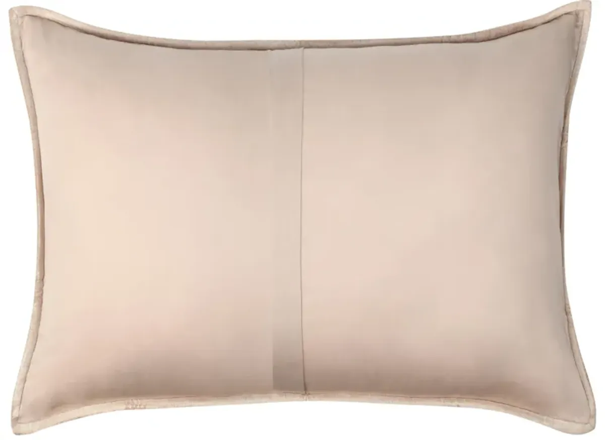 Dimitry 100% Rayon Velvet Nude Standard Sham