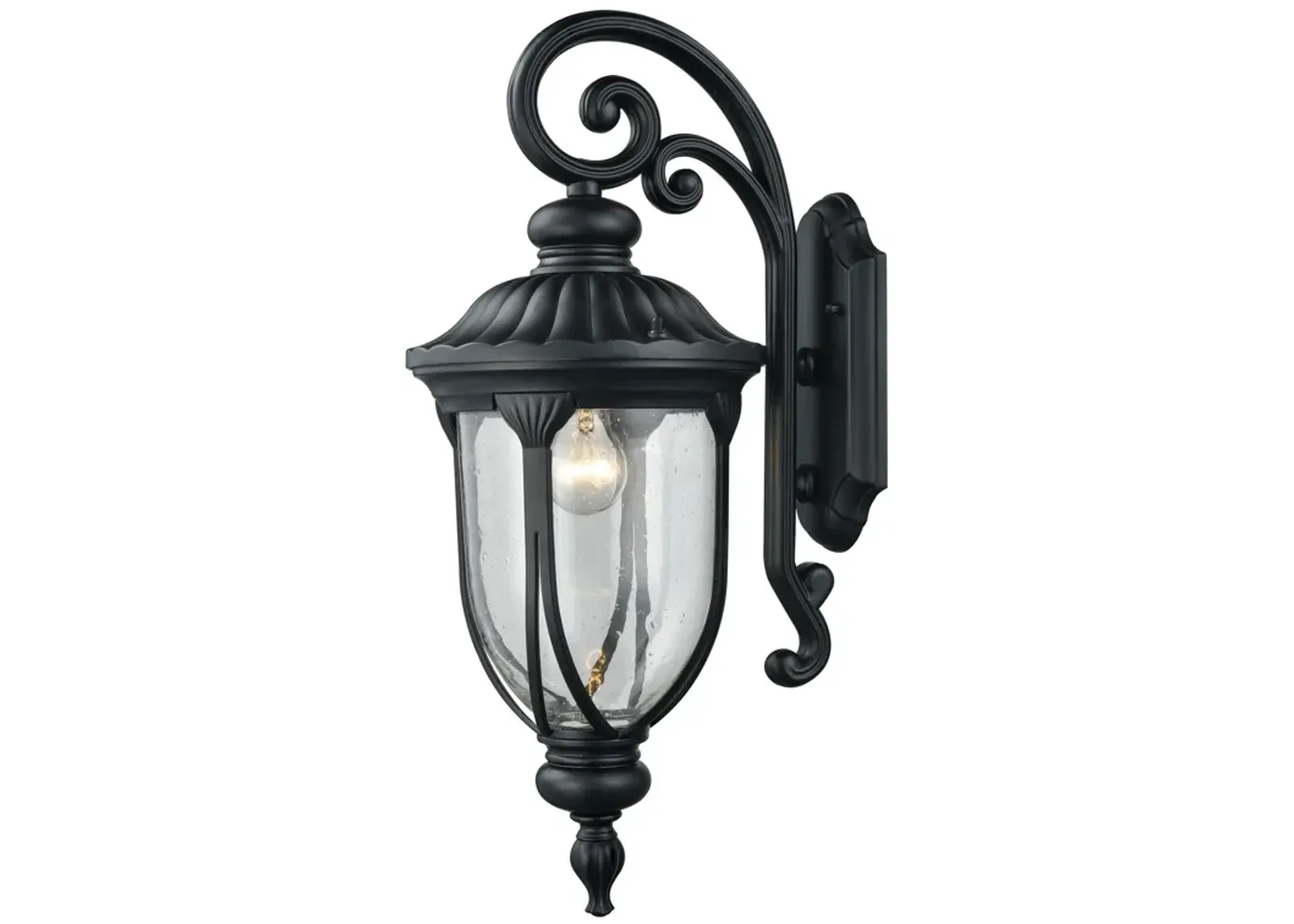 Derry Hill 23" High 1-Light Outdoor Sconce - Matte Black