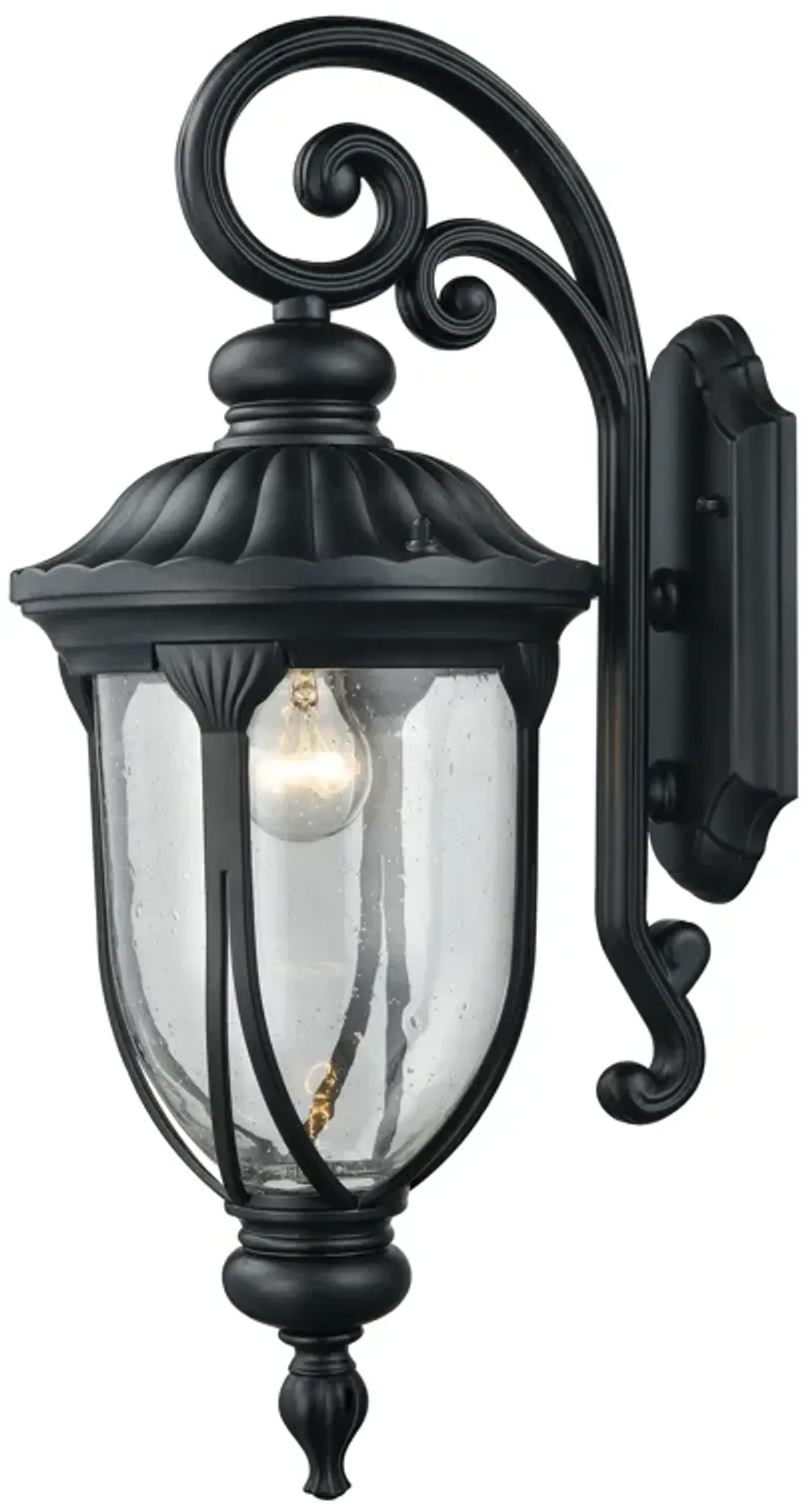 Derry Hill 23" High 1-Light Outdoor Sconce - Matte Black