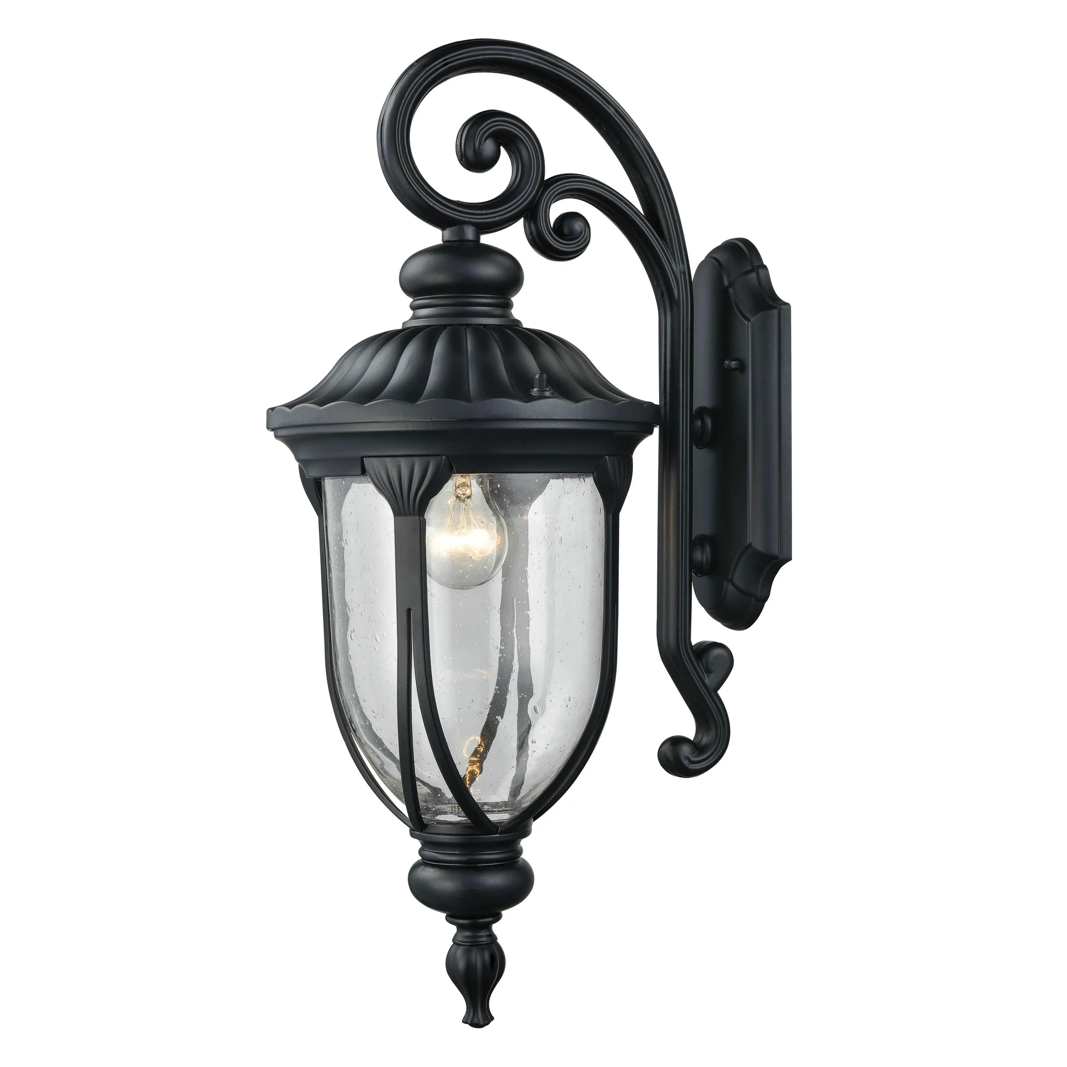 Derry Hill 23" High 1-Light Outdoor Sconce - Matte Black