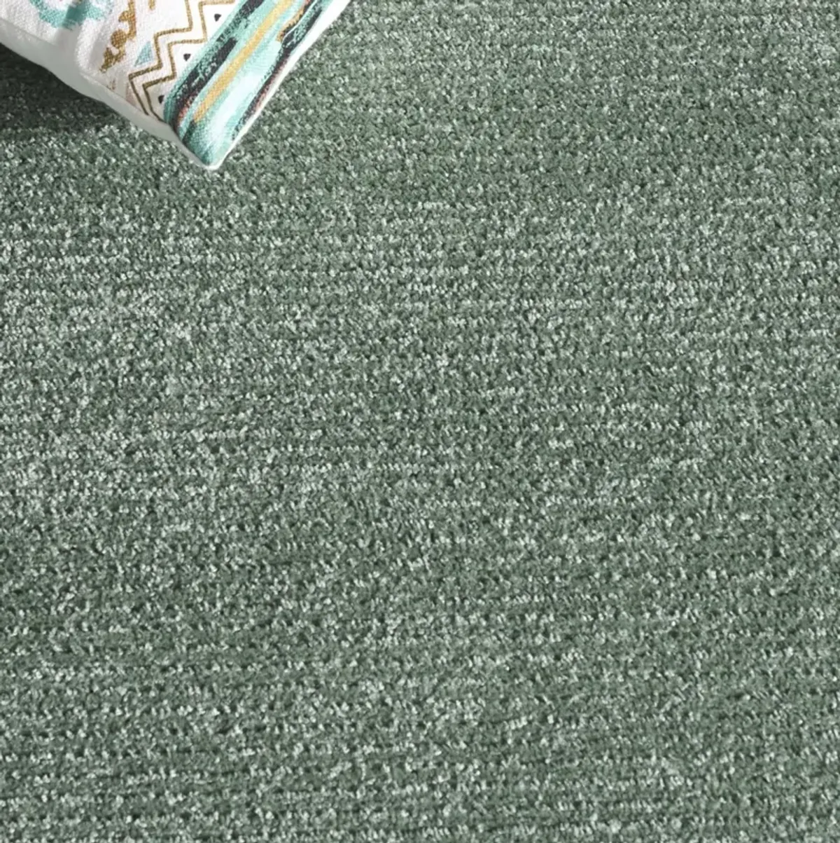 CABANA 634 GREEN  2'-2' x 8' Runner Rug