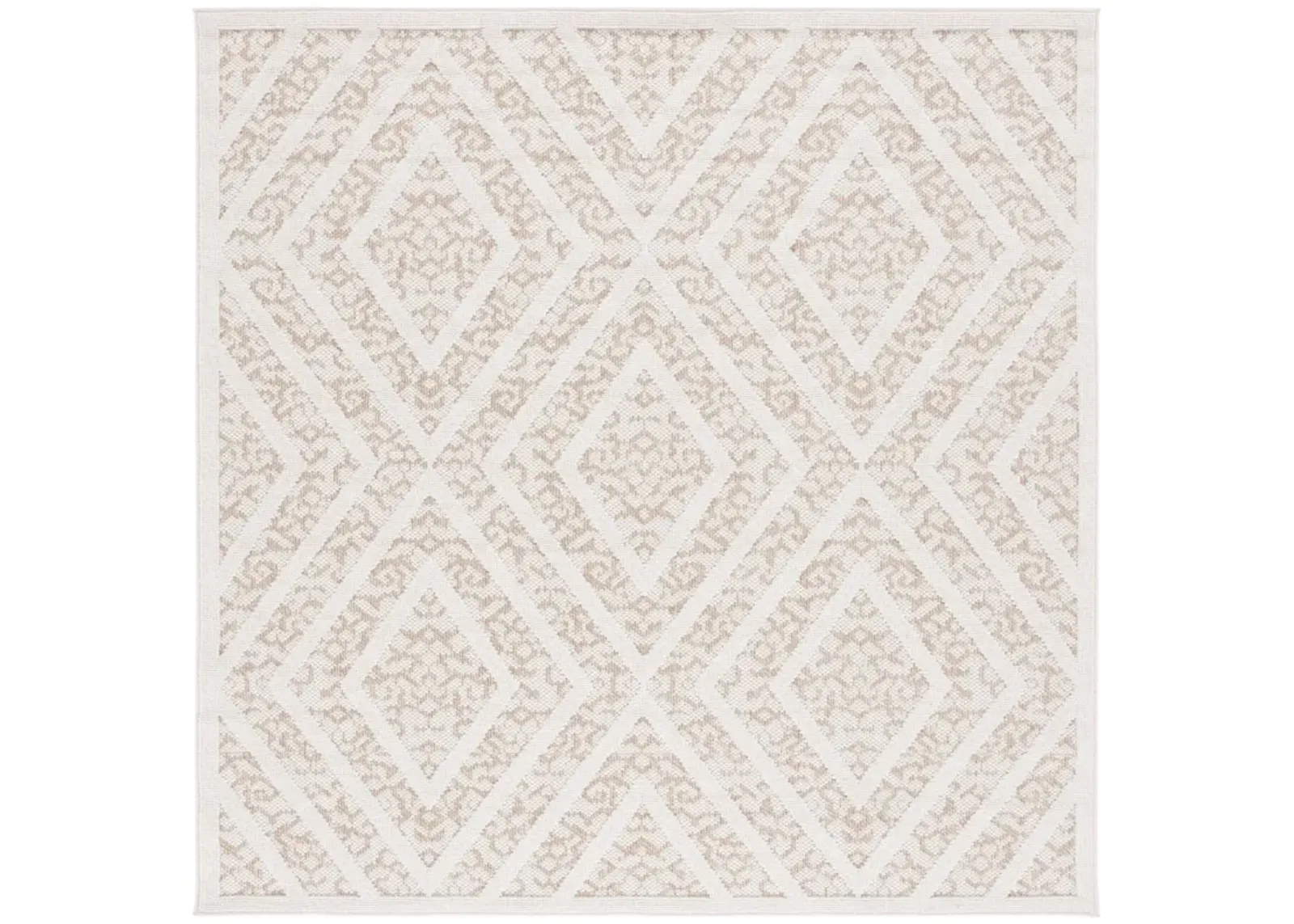 MSRO218 GLOBAL LIGHT BEIGE  6'-7' x 6'-7' Square Square Rug