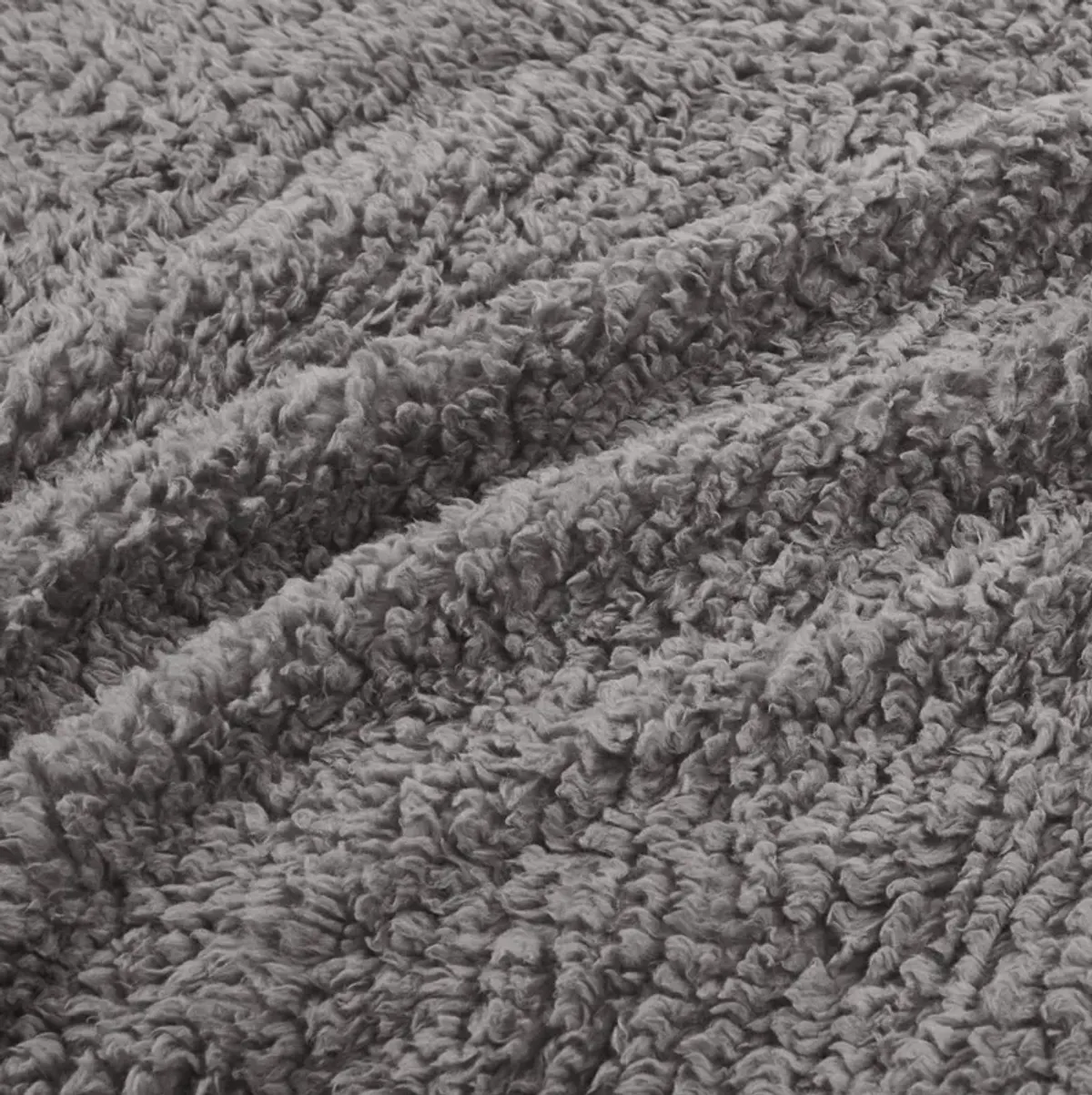 Woolrich Burlington Grey Berber Blanket