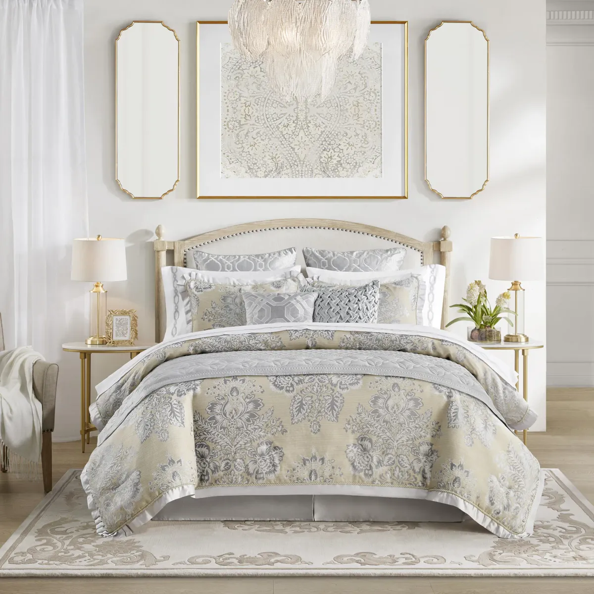 Croscill Classics Loretta Beige 4 Piece Comforter Set