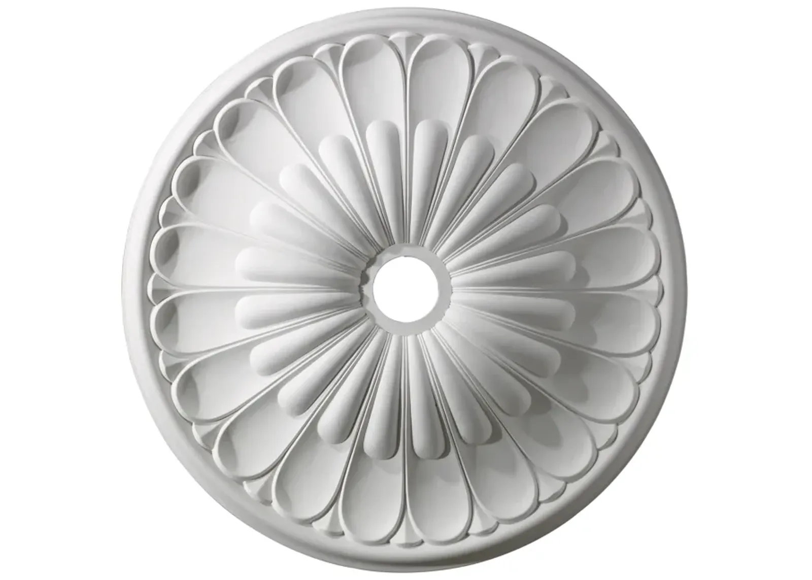 Melon Reed 32'' Wide Medallion - White