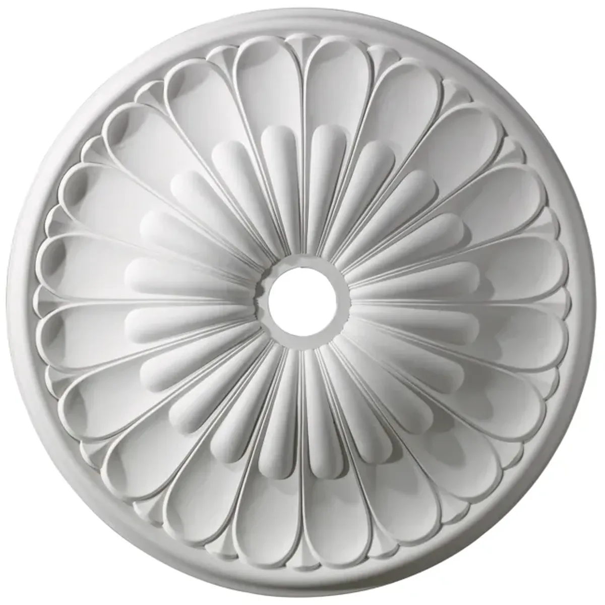 Melon Reed 32'' Wide Medallion - White