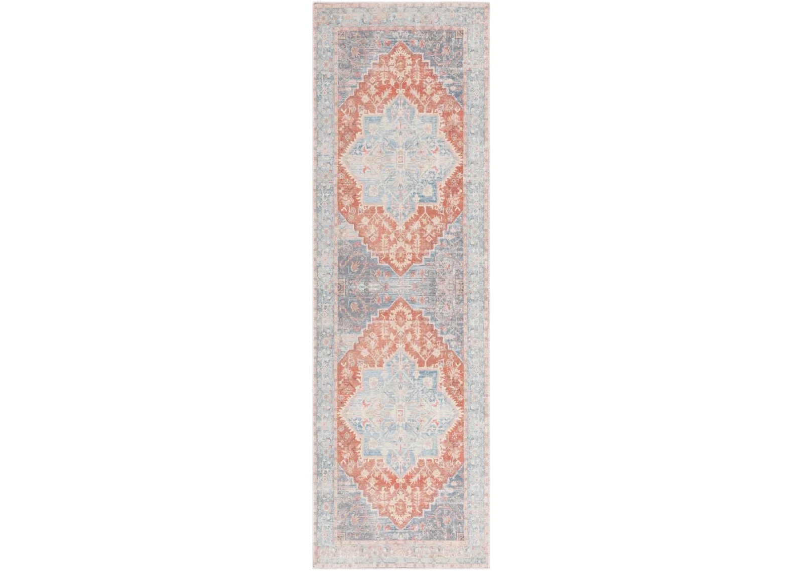 ARIZONA 137 LIGHT BLUE  2'-6' x 8' Runner Rug