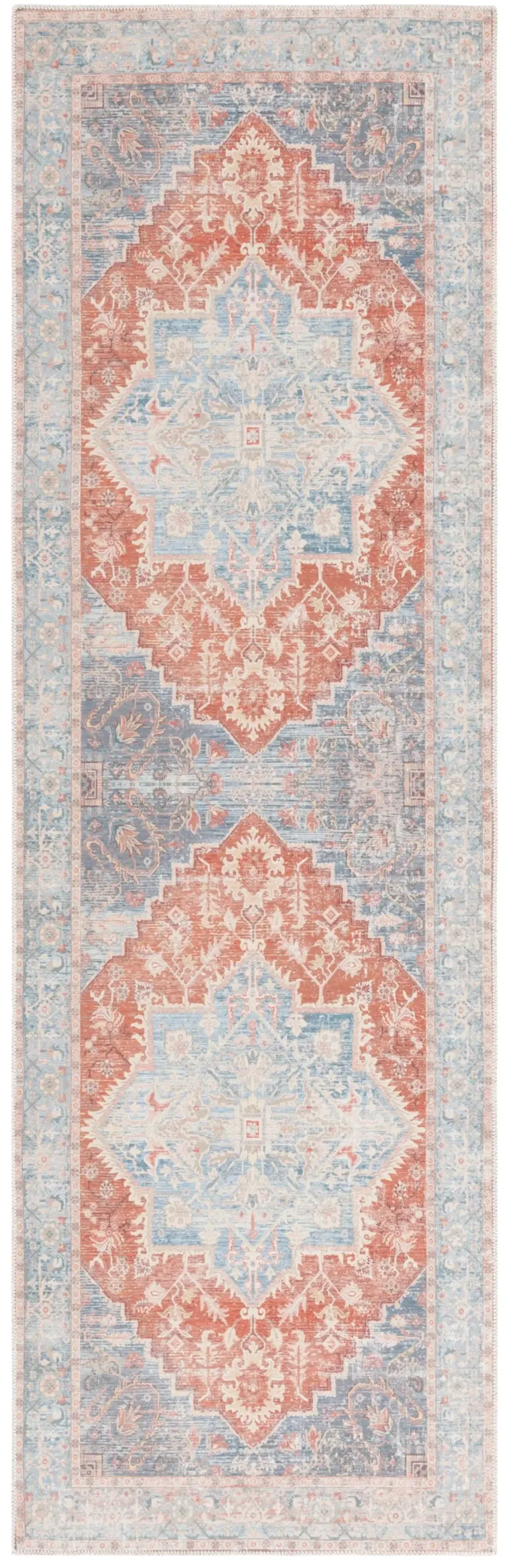 ARIZONA 137 LIGHT BLUE  2'-6' x 8' Runner Rug