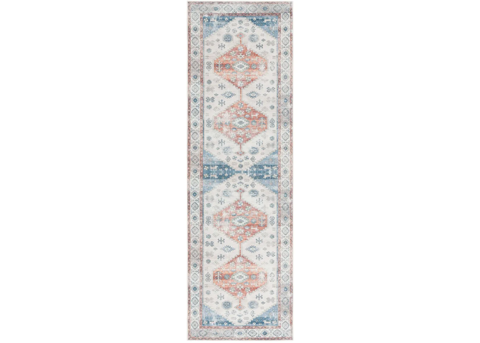 ARIZONA 132 RUST  2'-6' x 8' Runner Rug