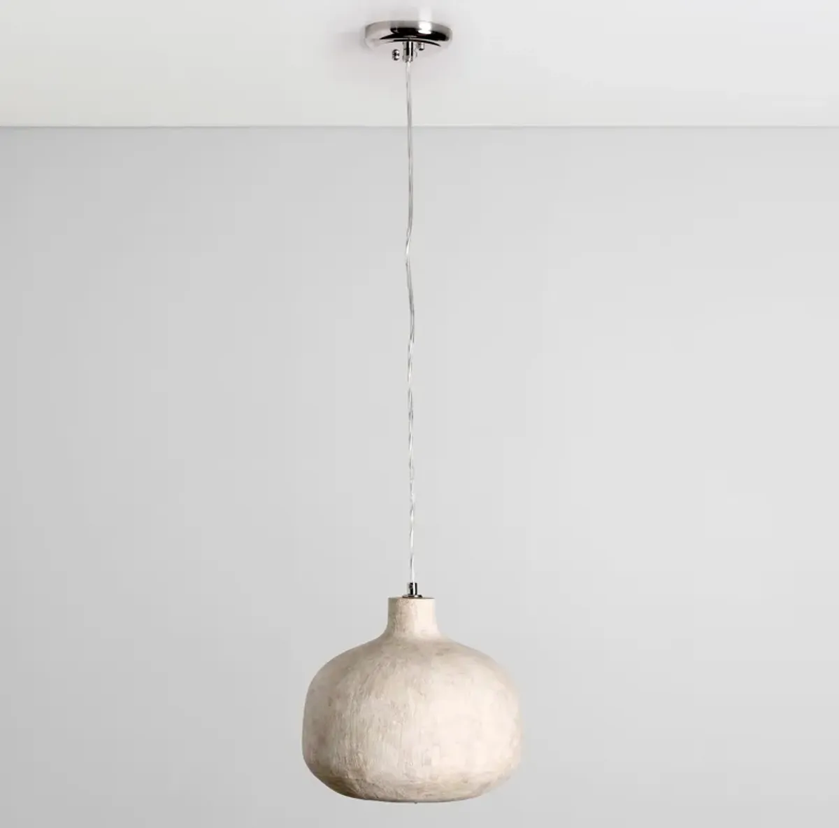 Jodi 1-Light Antique Alabaster Concrete Pendant