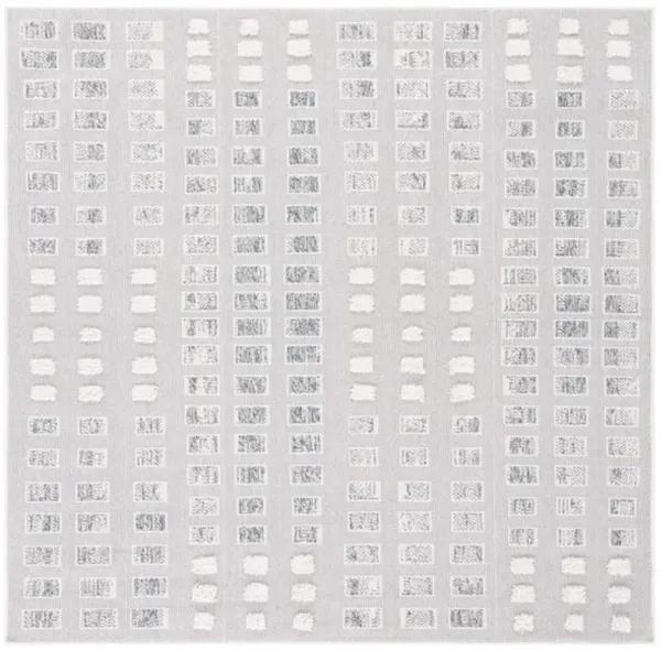 TRENDS 122 Grey  6'-7' X 6'-7' Square Square Rug